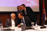 حضور تجار و کارآفرینان ایرانی در نشست ظریف با ۳ وزیر صربستان